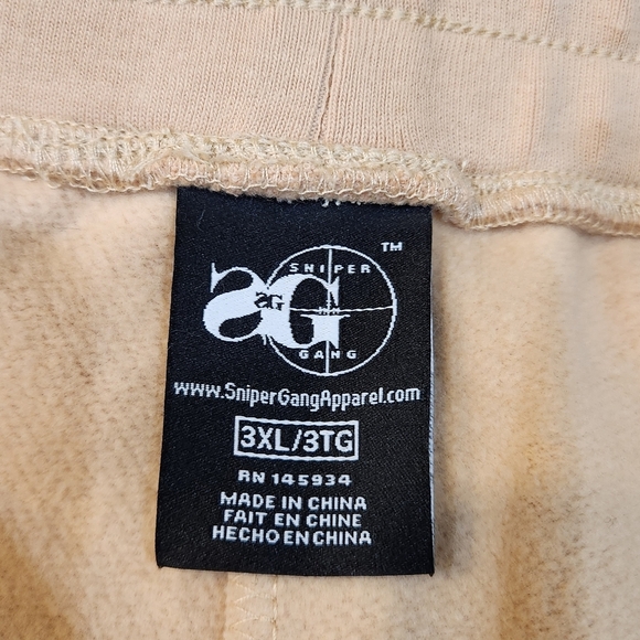Sniper Gang Heartless Sweatpant Shorts Size 3XL - Picture 6 of 6
